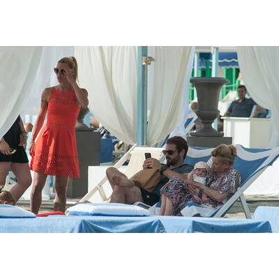 Michelle Hunziker: Strandtag mit ihren Liebsten
