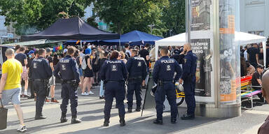 Demo Favoriten Polizei
