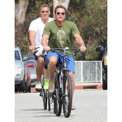 Arnold Schwarzenegger & Freundin Heather: Radausflug