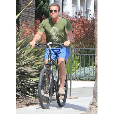 Arnold Schwarzenegger & Freundin Heather: Radausflug