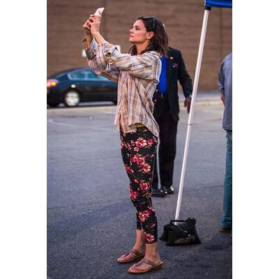 Katie Holmes am Set von 