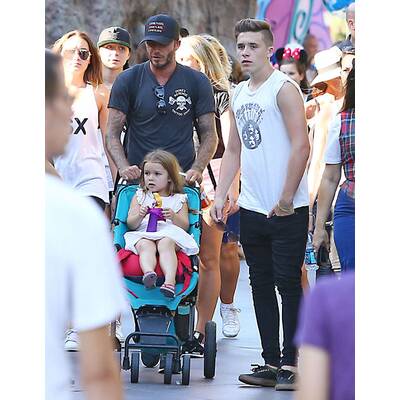 Beckhams machen Familien-Ausflug nach Disneyland