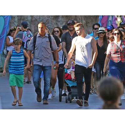 Beckhams machen Familien-Ausflug nach Disneyland