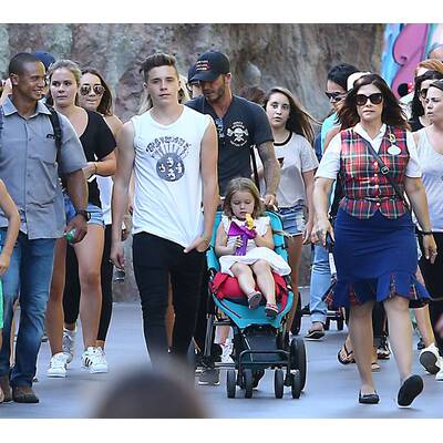 Beckhams machen Familien-Ausflug nach Disneyland