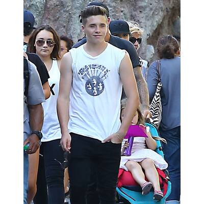 Beckhams machen Familien-Ausflug nach Disneyland