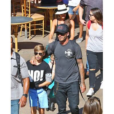 Beckhams machen Familien-Ausflug nach Disneyland