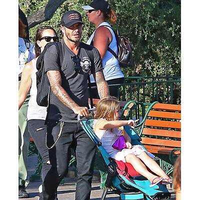 Beckhams machen Familien-Ausflug nach Disneyland