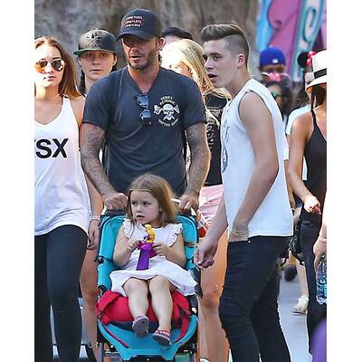 Beckhams machen Familien-Ausflug nach Disneyland