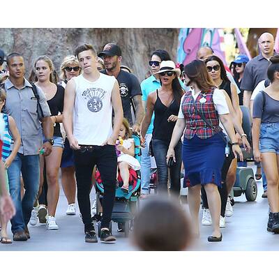 Beckhams machen Familien-Ausflug nach Disneyland