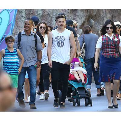 Beckhams machen Familien-Ausflug nach Disneyland