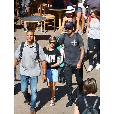 Beckhams machen Familien-Ausflug nach Disneyland