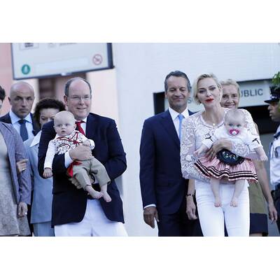 Fürstin Charlène & Albert feiern mit Zwillingen