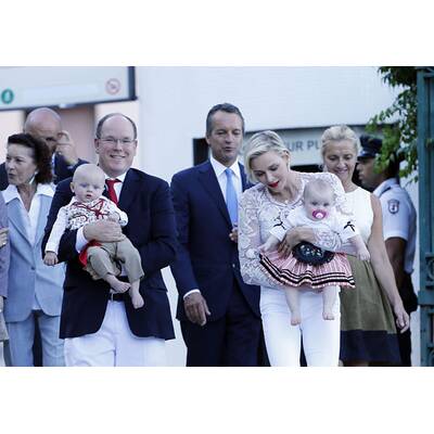 Fürstin Charlène & Albert feiern mit Zwillingen