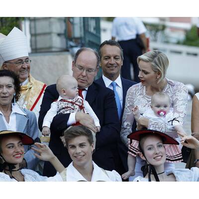 Fürstin Charlène & Albert feiern mit Zwillingen