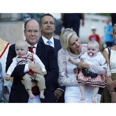 Fürstin Charlène & Albert feiern mit Zwillingen