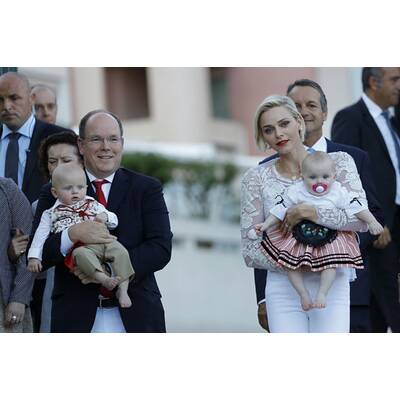 Fürstin Charlène & Albert feiern mit Zwillingen