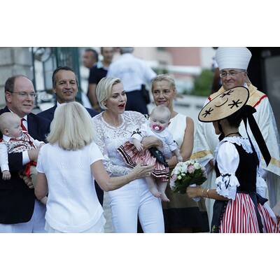 Fürstin Charlène & Albert feiern mit Zwillingen