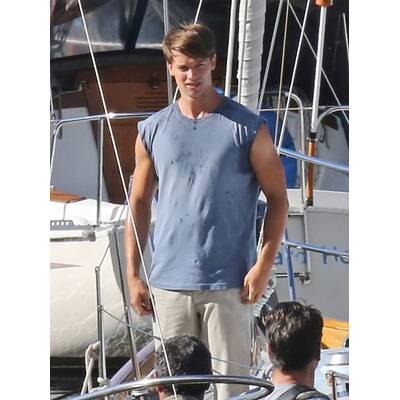 Patrick Schwarzenegger am Set von 