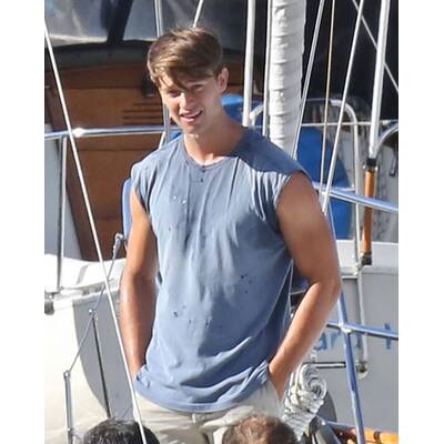 Patrick Schwarzenegger am Set von 