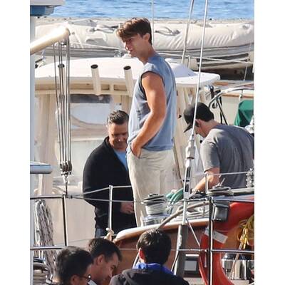 Patrick Schwarzenegger am Set von 