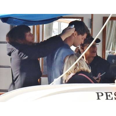 Patrick Schwarzenegger am Set von 