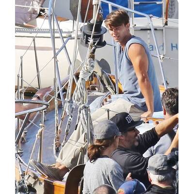 Patrick Schwarzenegger am Set von 