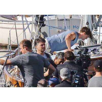 Patrick Schwarzenegger am Set von 