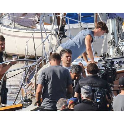 Patrick Schwarzenegger am Set von 