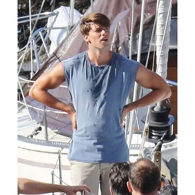 Patrick Schwarzenegger am Set von 
