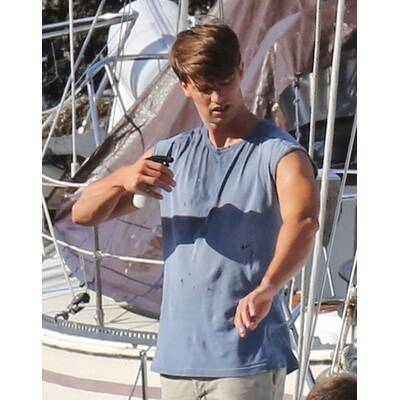 Patrick Schwarzenegger am Set von 