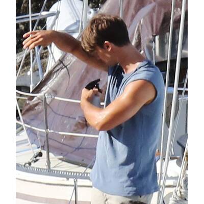 Patrick Schwarzenegger am Set von 