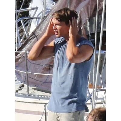 Patrick Schwarzenegger am Set von 