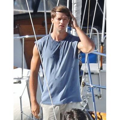 Patrick Schwarzenegger am Set von 