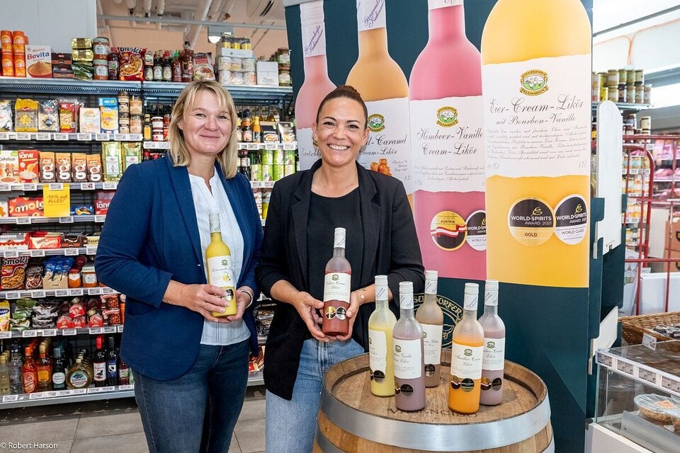 Mit Fokus auf regionalen Produkten sind unter anderem auch Horvath‘s Liköre im Markt erhältlich.