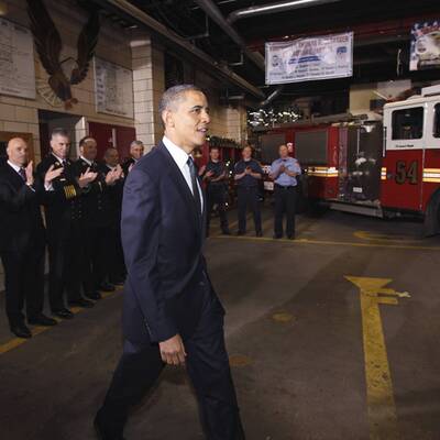 Obamas Auftritt am Ground Zero