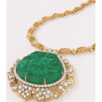 Großer Mogul mit einem 362-Karat-Smaragd