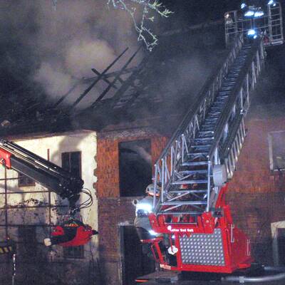 Feuerwerkskörper löste Großbrand auf oö. Bauernhof aus