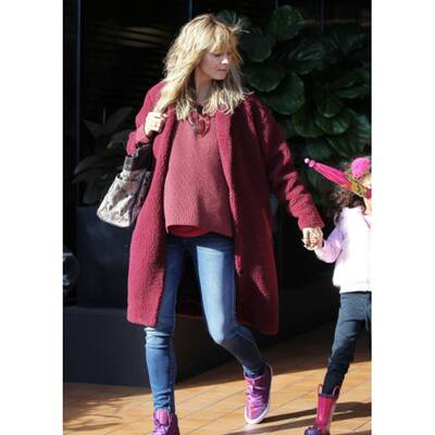 Heidi Klum & Tochter  Lou beim verlassen eines Restaurants in L.A