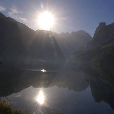 Blick auf Gosaugletscher/Dachstein