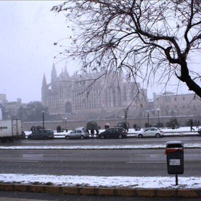 Schneefall im Februar 2012