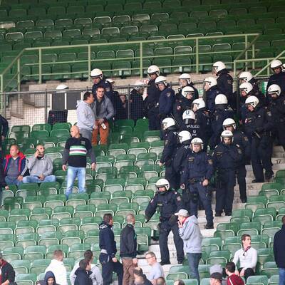 Wiener Derby: Randale auf der Tribüne