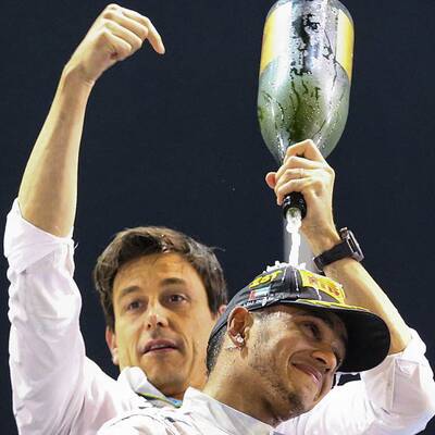 So jubelte Lewis Hamilton über den Titel