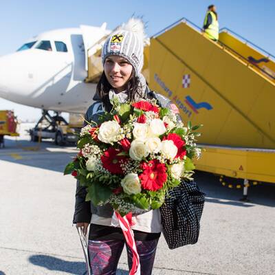 Bilder: Fenninger in Salzburg gelandet