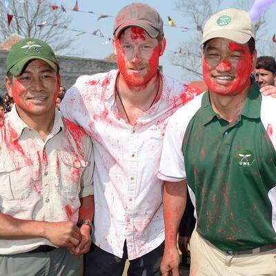 Prinz Harry auf Besuch in Nepal