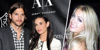 Ashton KUTCHER & Demi MOORE / ?Sarah LEAL?