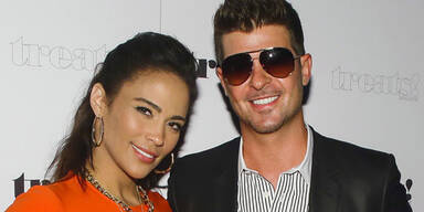 Robin Thicke mit Ehefrau Paula Patton