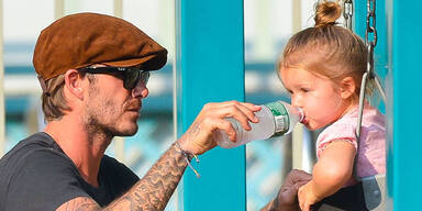 David Beckham hat Spaß mit Tochter Harper