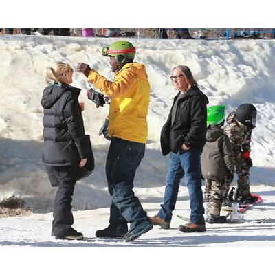 Gwen Stefani & Seal treffen sich im Ski-Urlaub