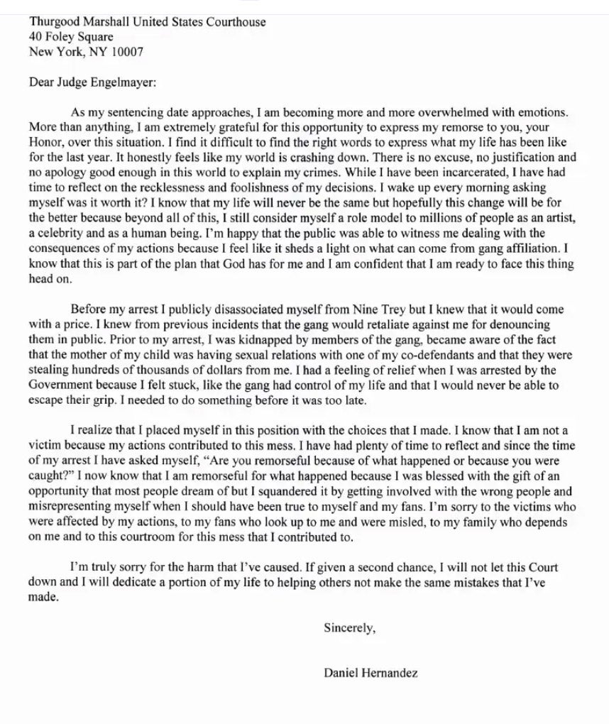 Tekashi 6ix9ine Brief