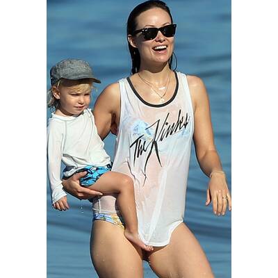 Olivia Wilde: Sexy Familientage am Strand